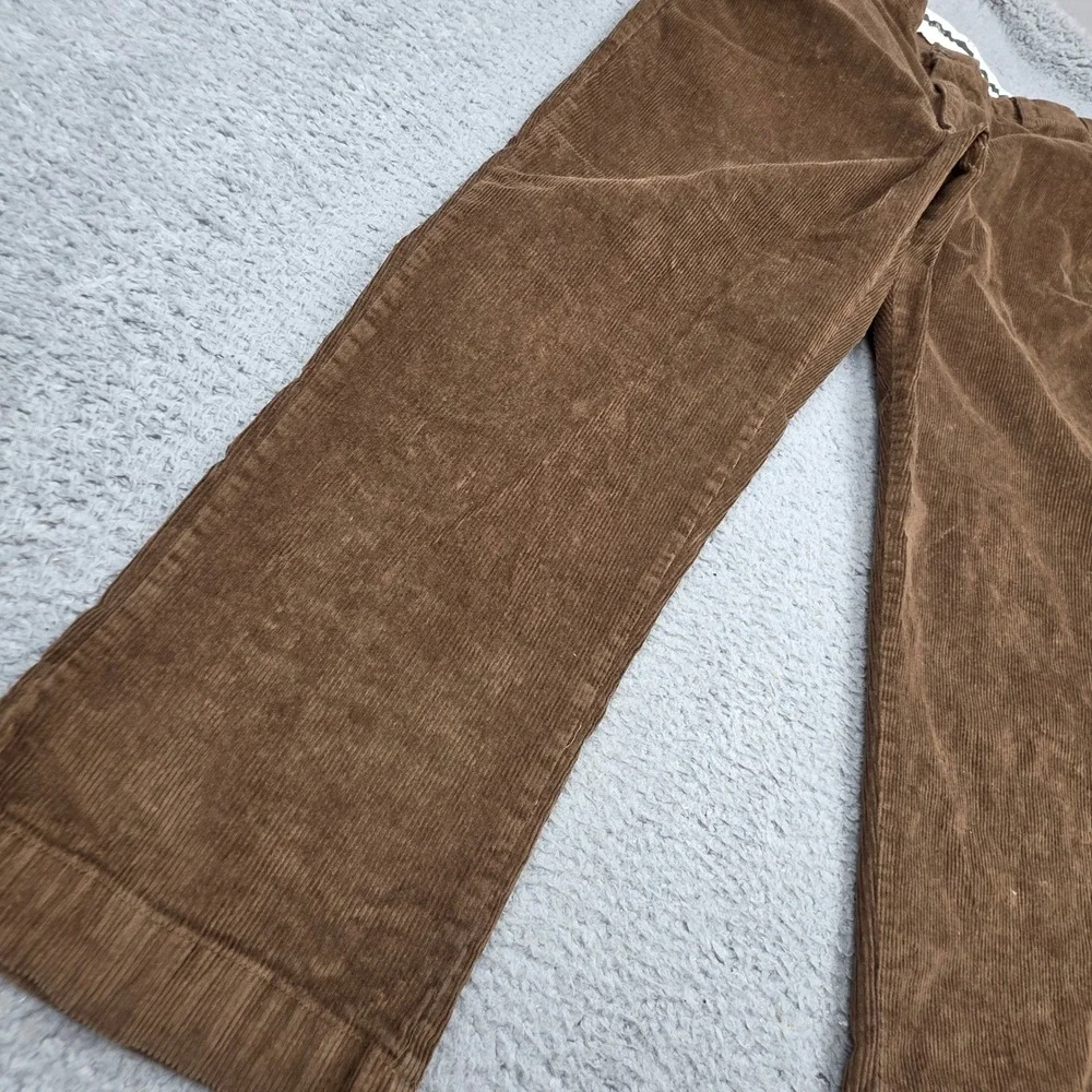 LL Bean Corduroy Pants Mens 38x29 Brown Comfort Waist Stretch Chino